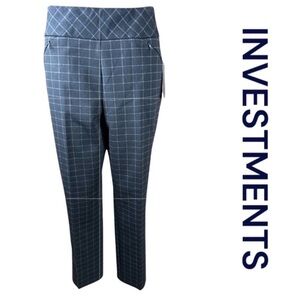 INVESTMENTS Signature Ponte Pull On Trousers from Dillards, Slim Leg, Size MS.